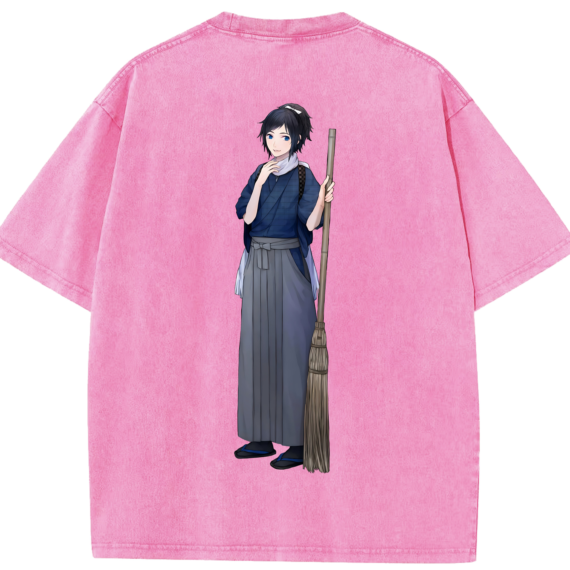 （画像用） 刀剣乱舞 Touken Ranbu 綿100% ヴィンテージ風 半袖Tシャツ（背面プリント）